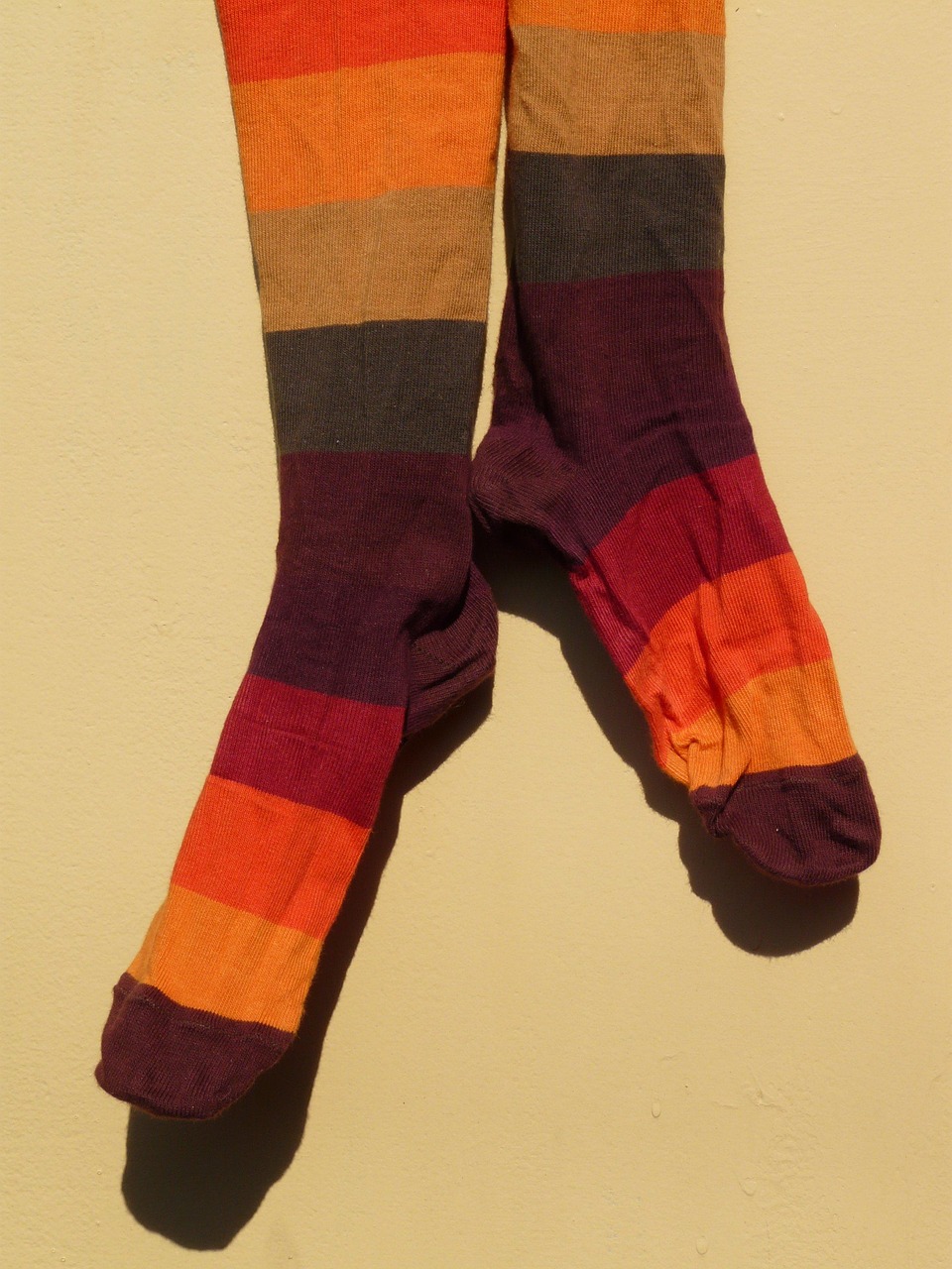 stocking, socks, clothing, multicoloured, coloured, colorful, wool socks, attract, dry, laundry
